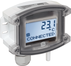 WIRELESS Außen- / Feuchtraum- Temperaturmessumformer THERMASGARD ATM2-wModbus LCD, mit LCD-Anzeige - S+S Regeltechnik
