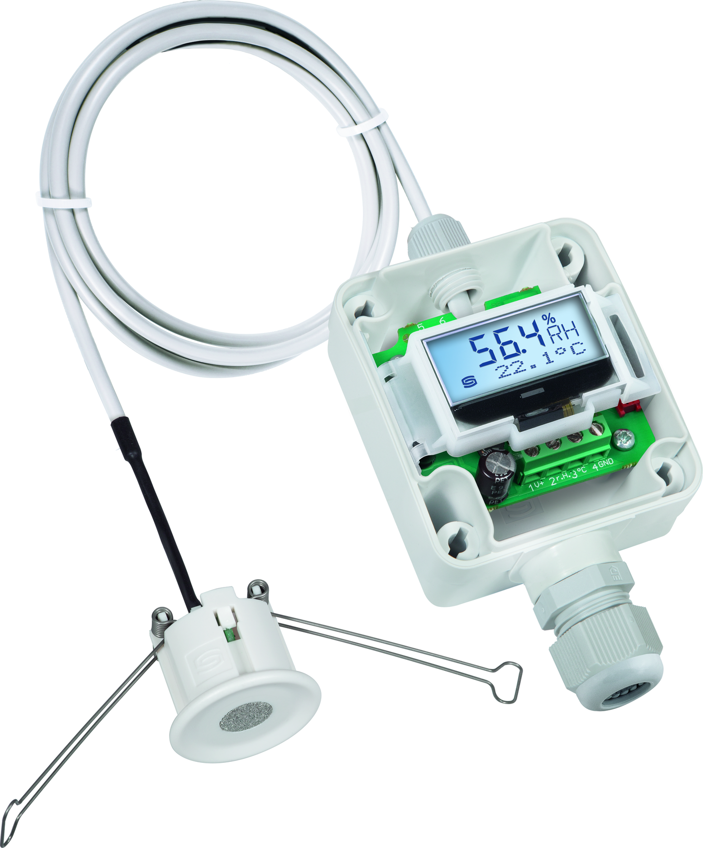 HYGRASGARD DFF-I LCD, mit LCD-Anzeige, mit Sinterfilter - S+S Regeltechnik