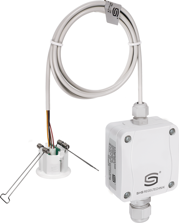 Deckeneinbau-Feuchtefühler HYGRASGARD DFF-I, mit Metall-Sinterfilter - S+S Regeltechnik