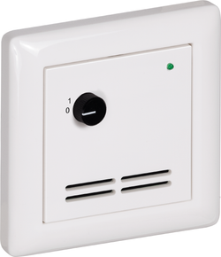 Raumtemperaturfühler mit Bedienelementen im Flächenschalterprogramm THERMASGARD FSTF KTY81-210 D2 L - S+S Regeltechnik