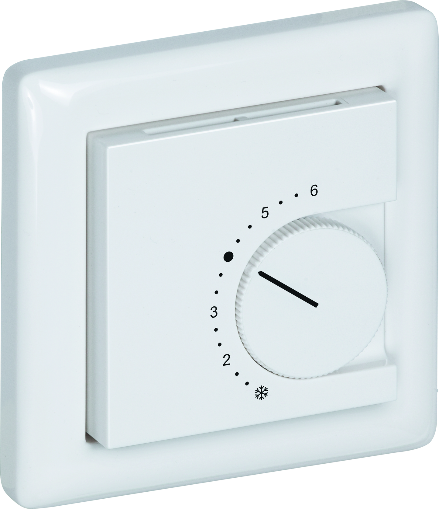 Raumtemperaturfühler mit Bedienelementen im Flächenschalterprogramm THERMASGARD FSTF Ni1000 P - S+S Regeltechnik