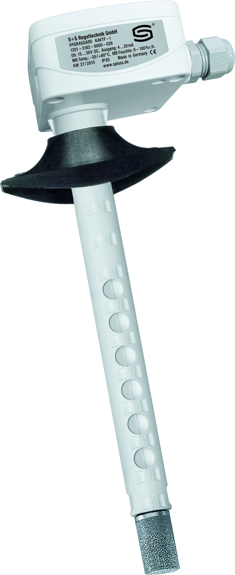 HYGRASGARD KAVTF-U LCD, mit LCD-Anzeige, mit Metall-Sinterfilter - S+S Regeltechnik