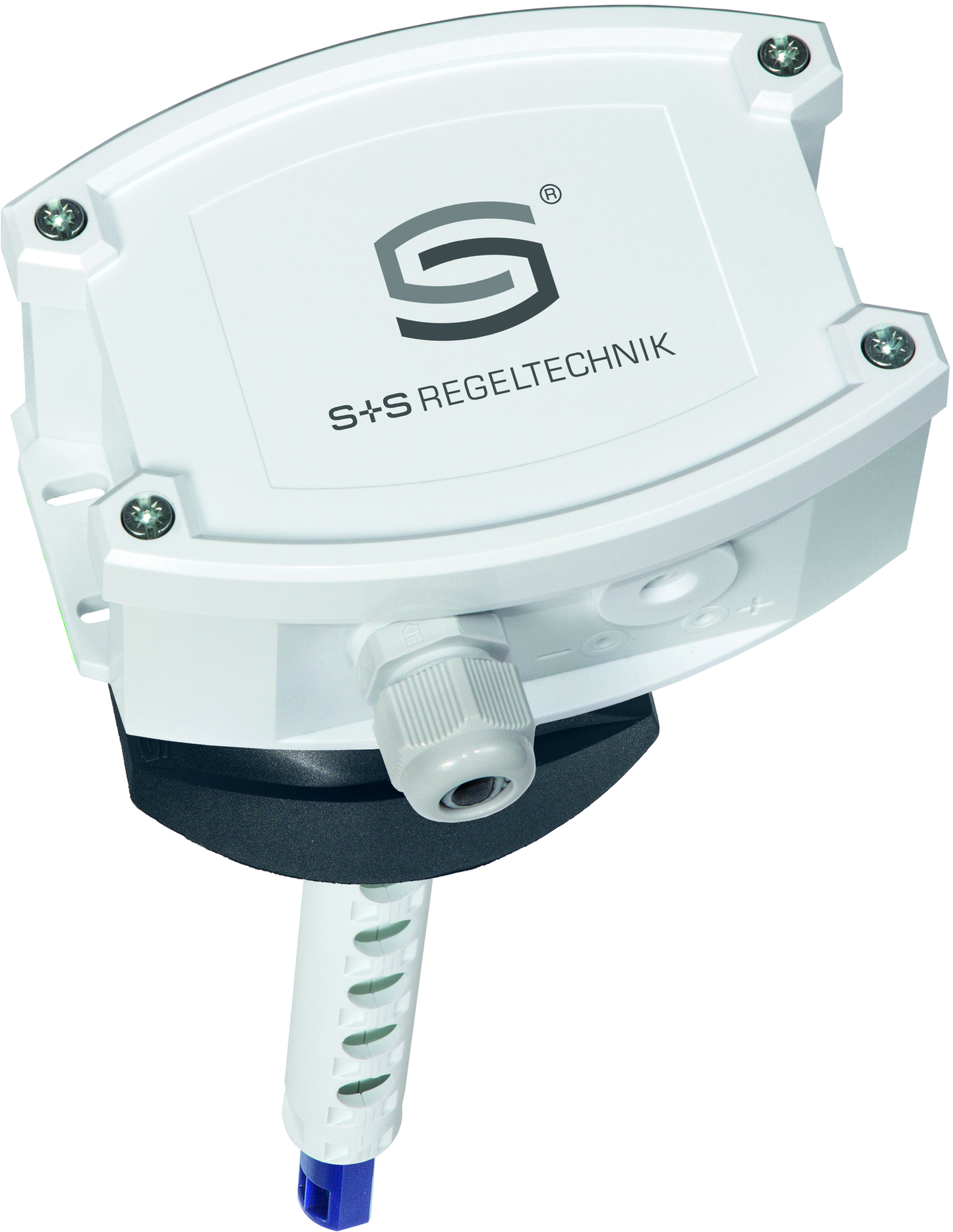 RHEASREG KLGFT-W, mit geöffneter Abdeckung - S+S Regeltechnik