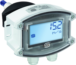 Strömungswächter RHEASGARD KLGF-Modbus LCD 120mm, mit LCD-Anzeige - S+S Regeltechnik