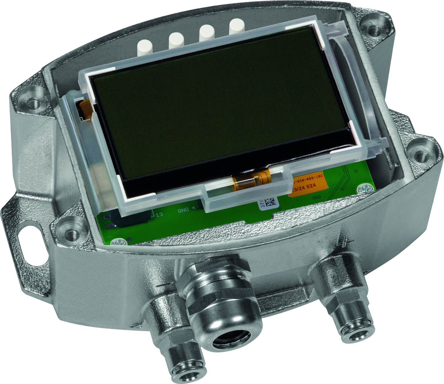 PREMASREG 7161-UW VA LCD, mit geöffneter Abdeckung - S+S Regeltechnik