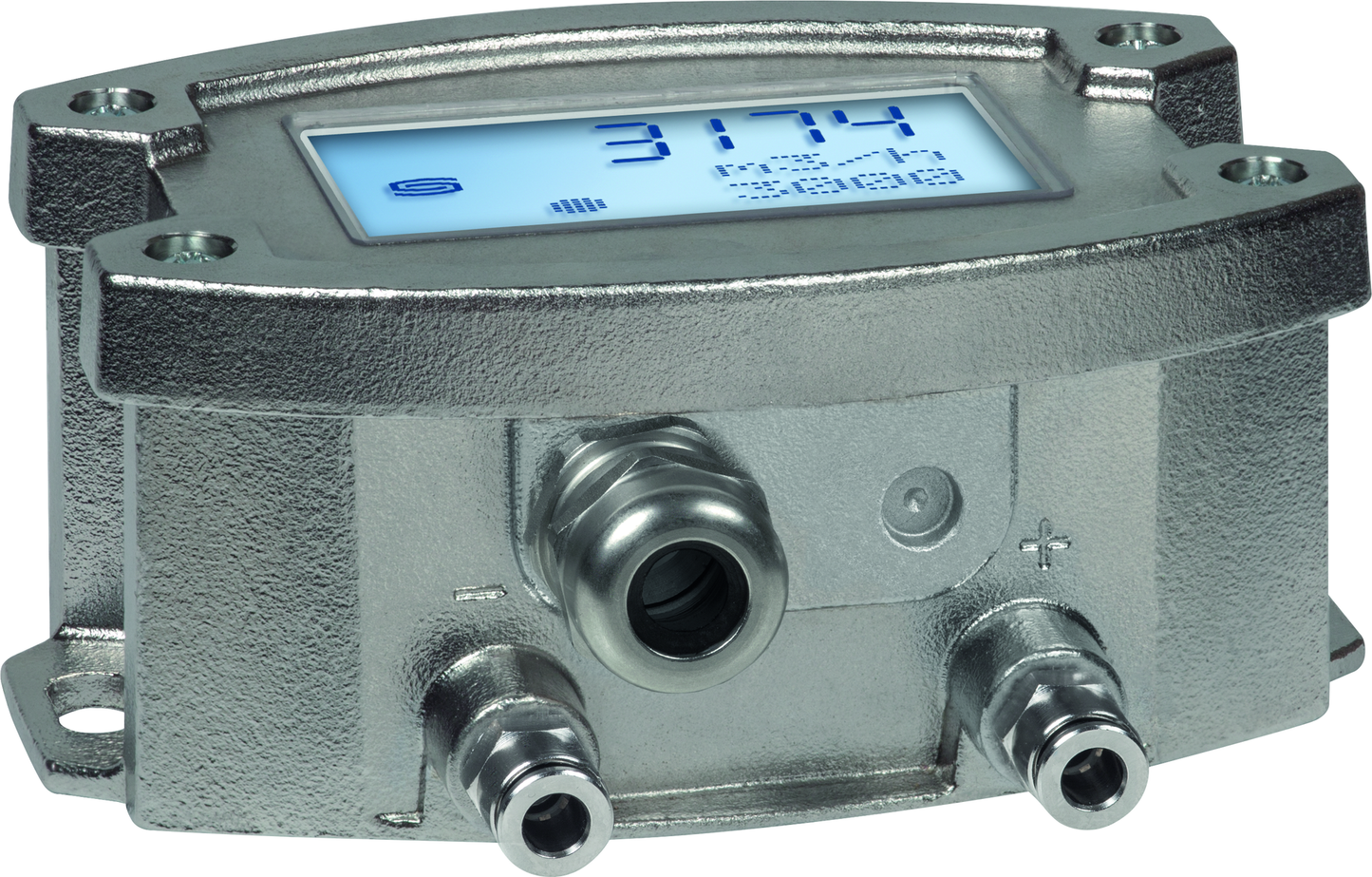 PREMASREG 7165-UW VA LCD, Anschlussseite des Geräts - S+S Regeltechnik