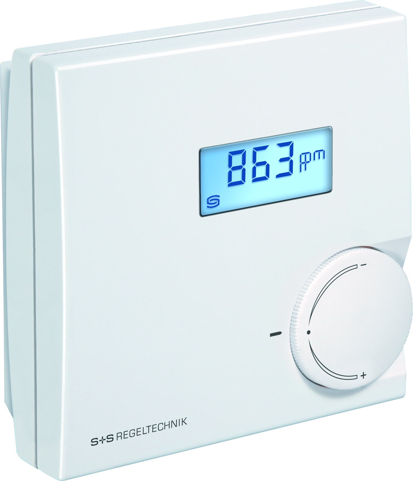 Raumfühler für Feuchte, Temperatur und CO2 AERASGARD RFTM-CO2-Modbus P LCD, mit LCD-Anzeige, mit Metall-Sinterfilter - S+S Regeltechnik