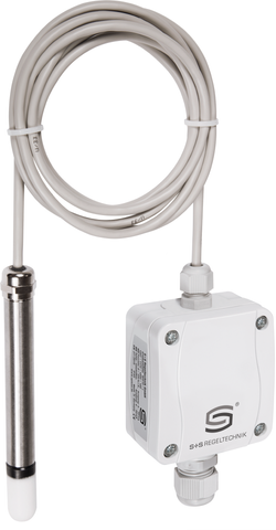 Raumpendelfeuchte- und Temperaturfühler HYGRASGARD RPFF-I, mit Kunststoff-Sinterfilter - S+S Regeltechnik