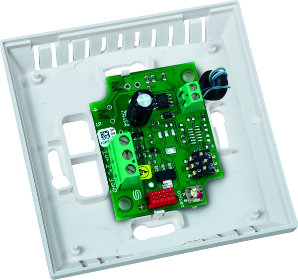 THERMASGARD RTM1-U, mit geöffneter Abdeckung und sichtbarer Platine - S+S Regeltechnik