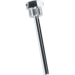 Tauchhülse aus Messing vernickelt Tauchhülsen TH08-MS 400MM - S+S Regeltechnik