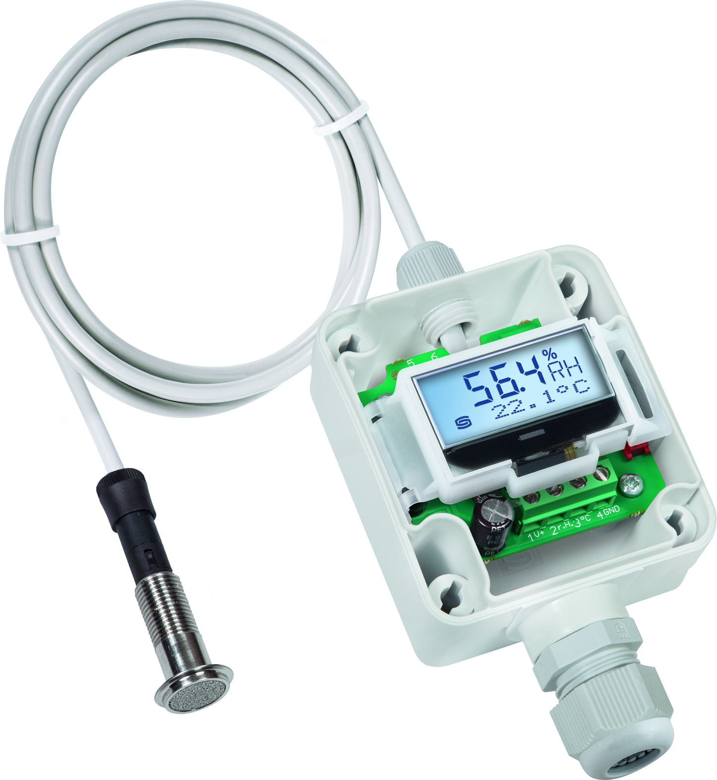 HYGRASGARD VFTF-I LCD, mit LCD-Anzeige, mit Sinterfilter - S+S Regeltechnik