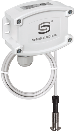 WIRELESS Vitrinen-Feuchte- und Temperaturfühler HYGRASGARD VFTF-wModbus, mit Metall-Sinterfilter - S+S Regeltechnik