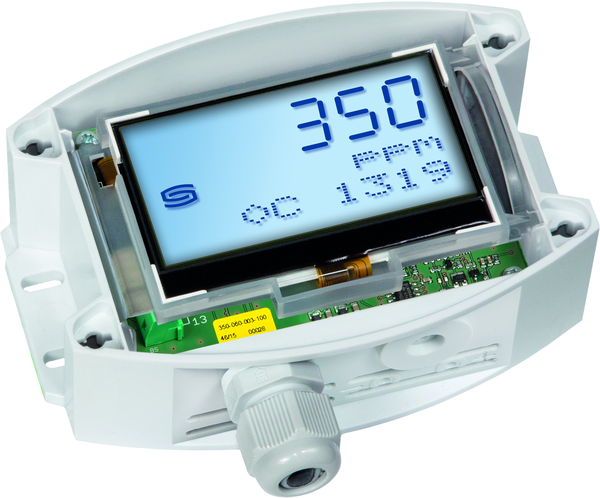 AERASGARD ACO2-W LCD, mit LCD-Anzeige, mit Sinterfilter - S+S Regeltechnik