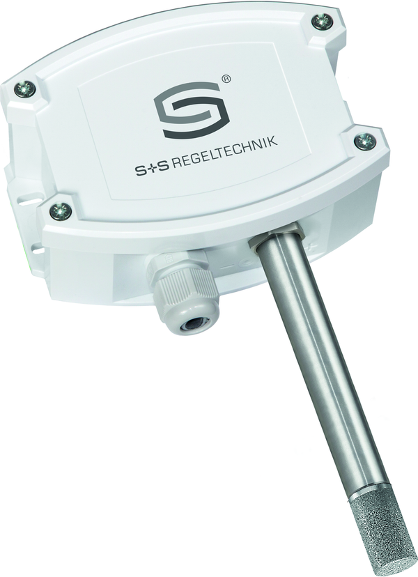 HYGRASGARD AFF-20-U, mit geöffneter Abdeckung, mit Metall-Sinterfilter - S+S Regeltechnik