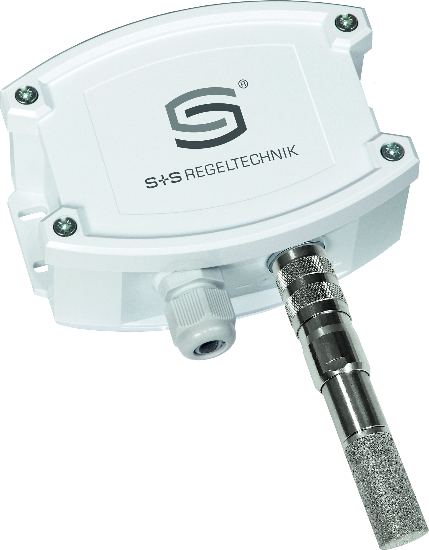 HYGRASGARD AFTF-25-I, mit geöffneter Abdeckung, mit Metall-Sinterfilter - S+S Regeltechnik