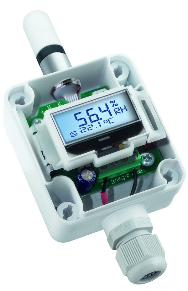 HYGRASGARD AFF-SD-I LCD, mit LCD-Anzeige, mit Sinterfilter - S+S Regeltechnik