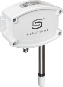 Aufputzfeuchte- und Temperaturfühler HYGRASGARD AFTF-20-U Q, mit Kunststoff-Sinterfilter - S+S Regeltechnik