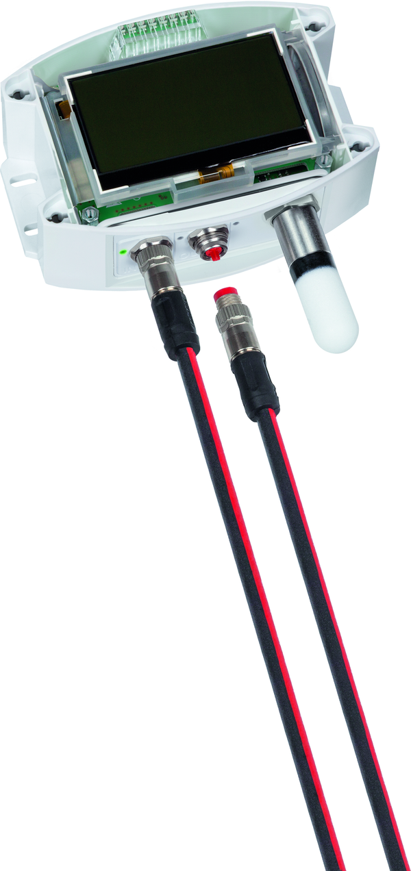 HYGRASGARD AFTF-ECATP LCD, mit LCD-Anzeige, mit Kunststoff-Sinterfilter - S+S Regeltechnik