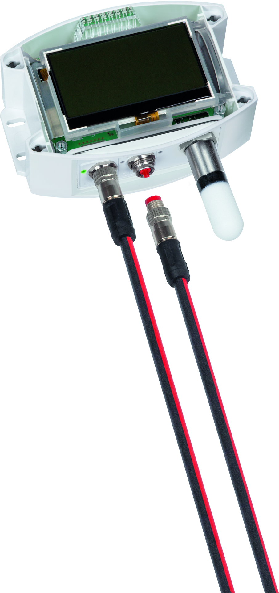 HYGRASGARD AFTF-ECATP LCD, mit LCD-Anzeige, mit Kunststoff-Sinterfilter - S+S Regeltechnik