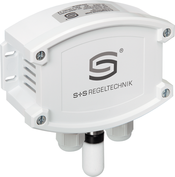 Aufputzfühler für Feuchte, Temperatur, Luftgüte und CO2 AERASGARD AFTM-LQ-CO2-Modbus, mit Kunststoff-Sinterfilter - S+S Regeltechnik