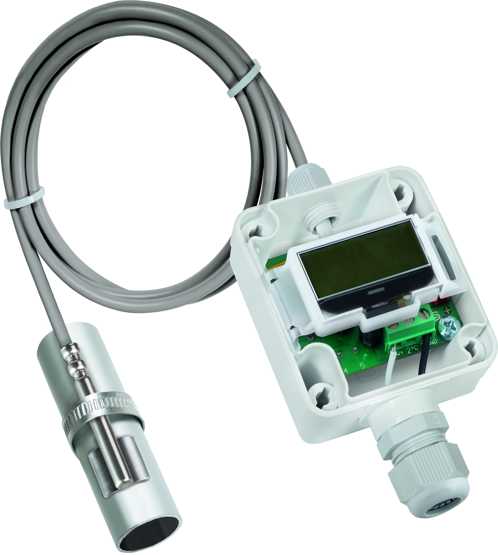 THERMASGARD ALTM2-I LCD, mit geöffneter Abdeckung - S+S Regeltechnik