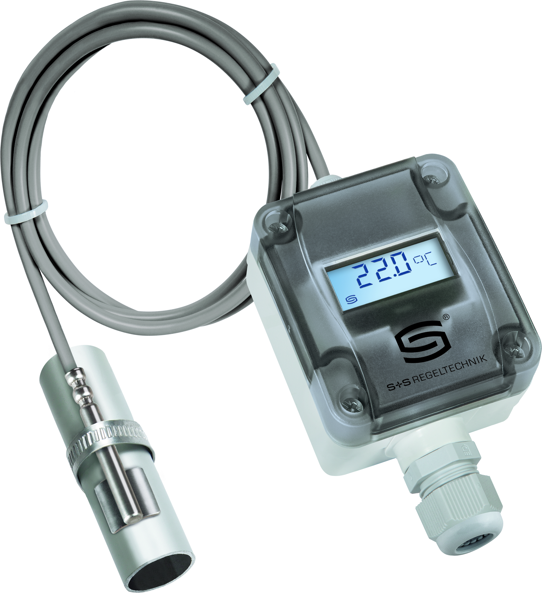 THERMASGARD ALTM2-I LCD, mit geöffneter Abdeckung - S+S Regeltechnik