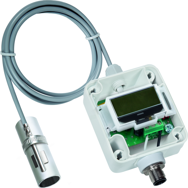 THERMASGARD ALTM2-U Q LCD, mit geöffneter Abdeckung - S+S Regeltechnik