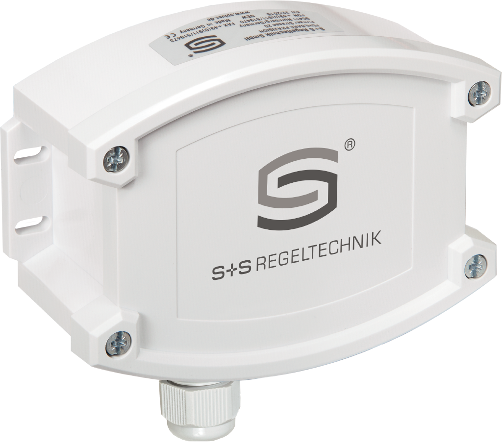 Aufputz-Sauerstoffsensor AERASGARD AO2-U/W LCD, mit LCD-Anzeige, mit Metall-Sinterfilter - S+S Regeltechnik