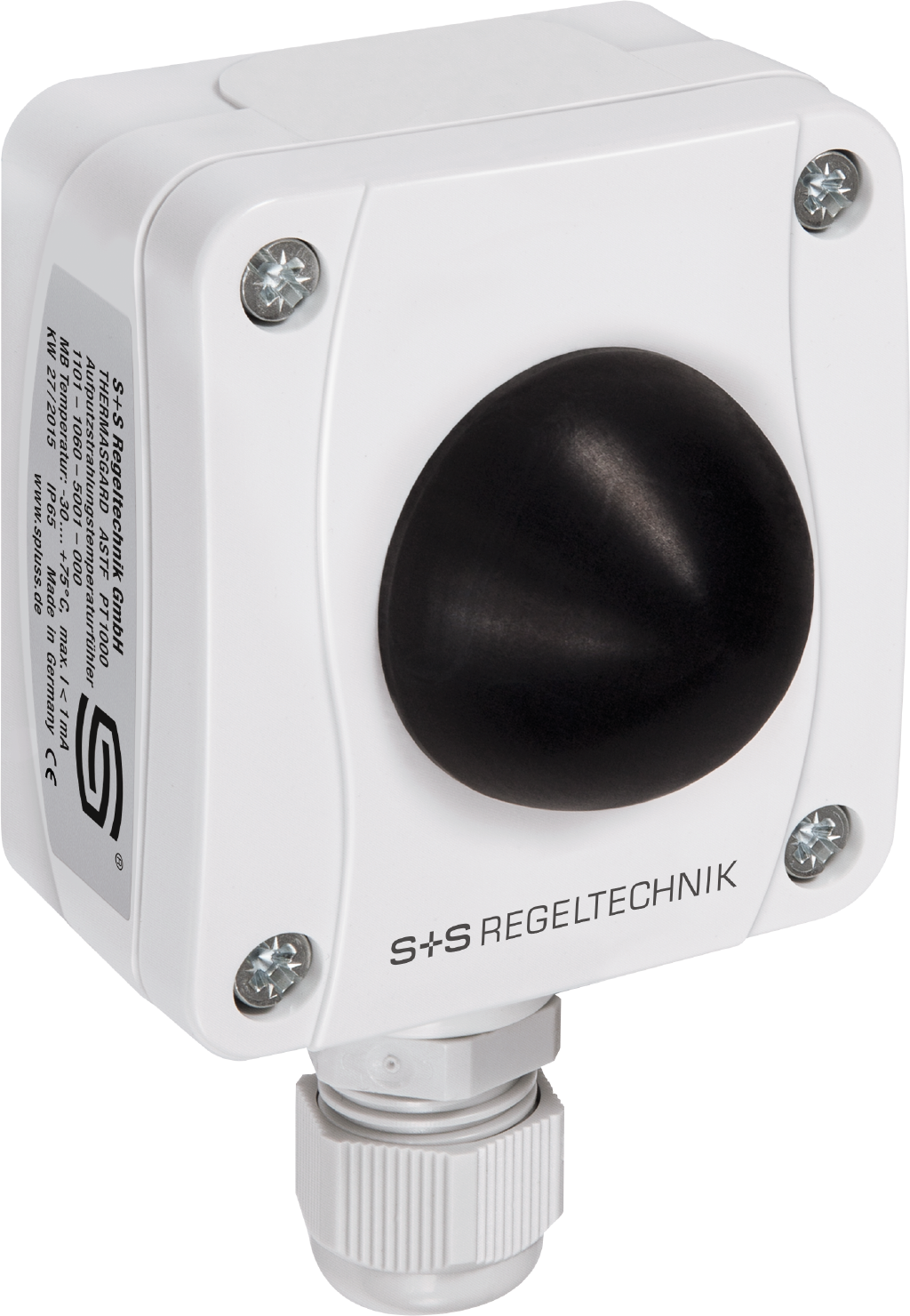 Aufputzstrahlungstemperaturfühler THERMASGARD ASTF Pt1000 - S+S Regeltechnik