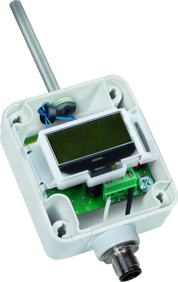 THERMASGARD ATM2-U Q LCD, mit geöffneter Abdeckung - S+S Regeltechnik