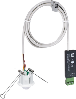 Bewegungsmelder Deckeneinbau mit Anschlusskabel und separatem Steuergerät