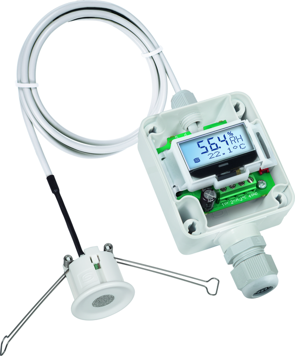 HYGRASGARD DFF-U LCD, mit LCD-Anzeige, mit Sinterfilter - S+S Regeltechnik