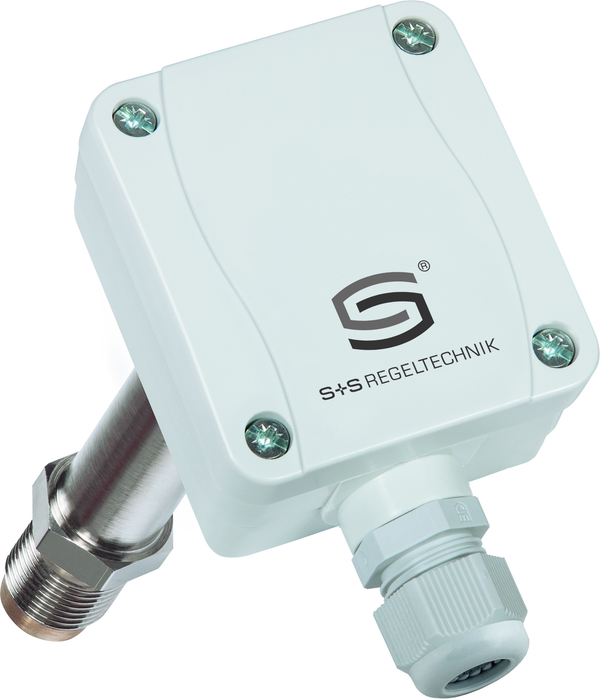 HYGRASGARD ESFTF-U, mit geöffneter Abdeckung, mit Metall-Sinterfilter - S+S Regeltechnik
