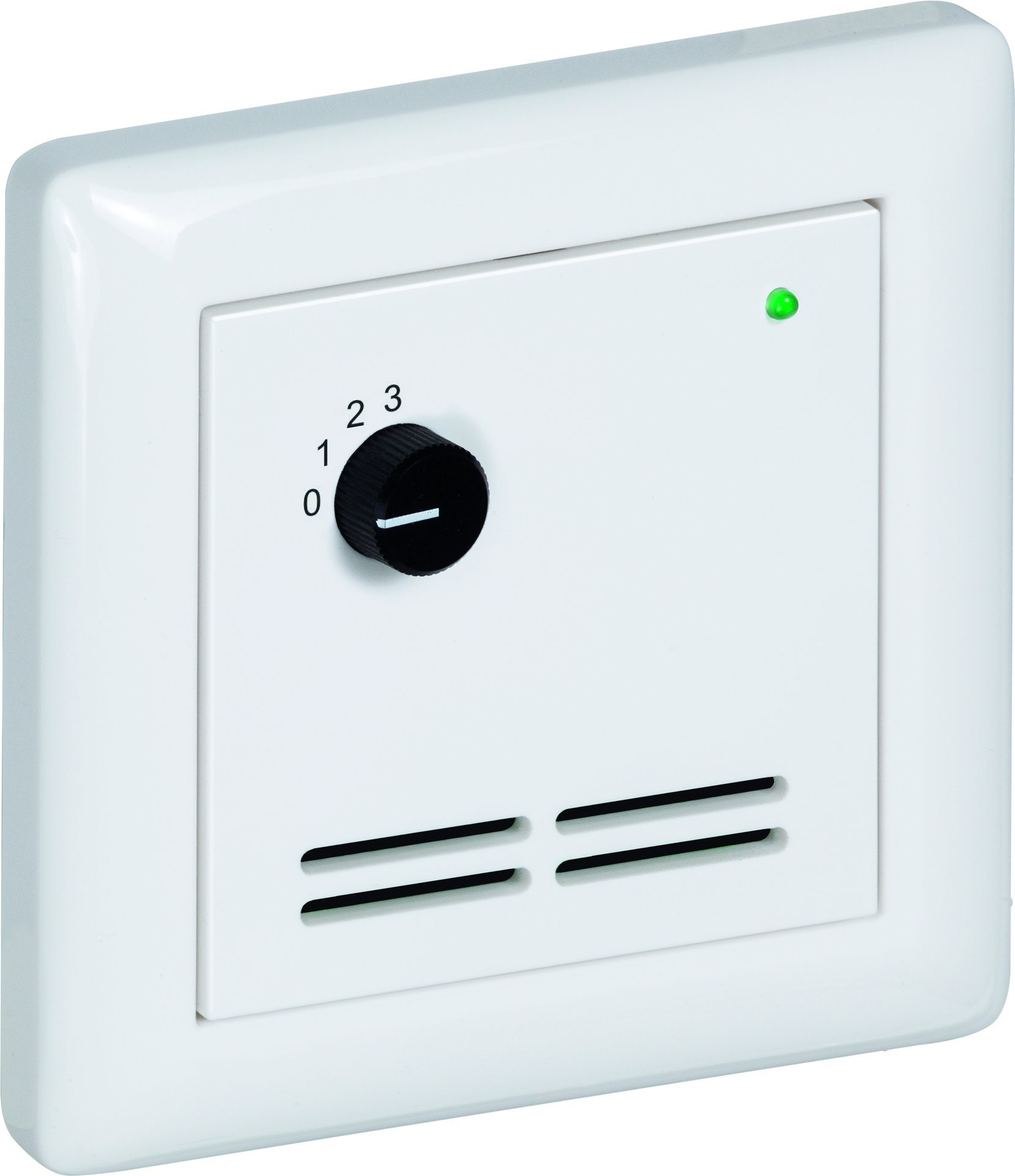 Raumtemperaturfühler mit Bedienelementen im Flächenschalterprogramm THERMASGARD FSTF NTC1,8K D4 L - S+S Regeltechnik
