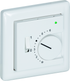 Raumtemperaturfühler mit Bedienelementen im Flächenschalterprogramm THERMASGARD FSTF Pt100 P L W - S+S Regeltechnik