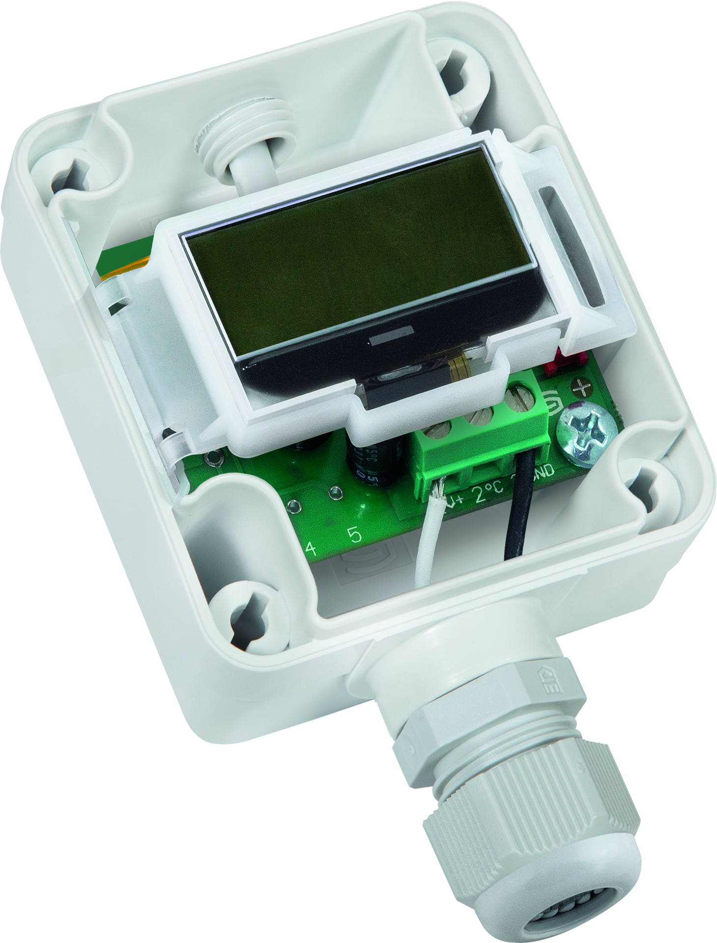 THERMASGARD RPTM1-U LCD, mit geöffneter Abdeckung - S+S Regeltechnik