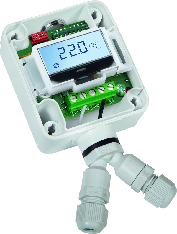 THERMASGARD HFTM-Modbus-SD LCD, mit LCD-Anzeige - S+S Regeltechnik