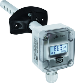 Kanal-CO2-Sensor | CO2-Fühler AERASGARD KCO2-W LCD, mit LCD-Anzeige, mit Metall-Sinterfilter - S+S Regeltechnik