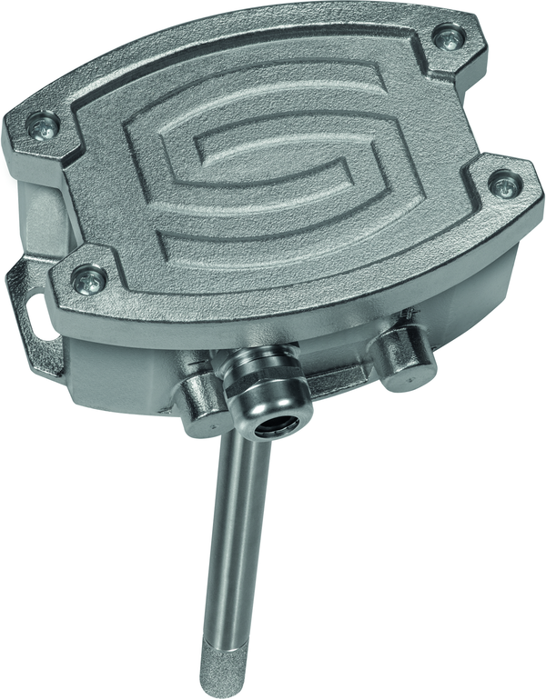 HYGRASGARD KFTF-20-I VA, mit geöffneter Abdeckung, mit Metall-Sinterfilter - S+S Regeltechnik