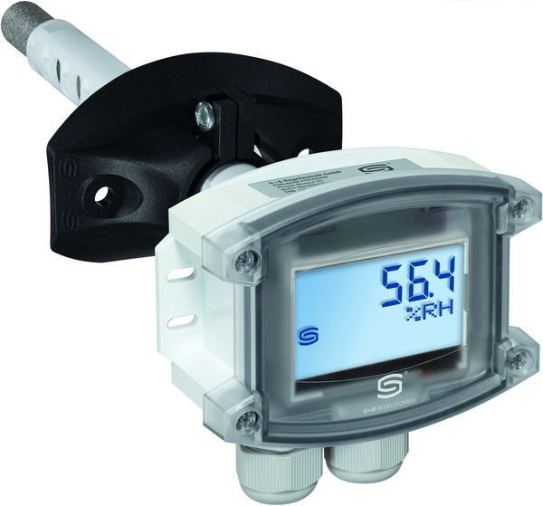 HYGRASGARD KFTF-20-Modbus-T3 LCD, mit LCD-Anzeige, mit Metall-Sinterfilter - S+S Regeltechnik
