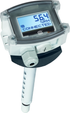 HYGRASGARD KFTF-20-wModbus LCD, mit geöffneter Abdeckung, mit Metall-Sinterfilter - S+S Regeltechnik