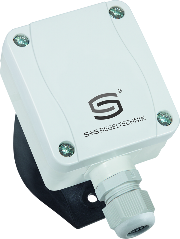 HYGRASGARD KFTF-U, mit geöffneter Abdeckung, mit Metall-Sinterfilter - S+S Regeltechnik