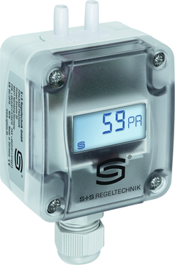Druck- Differenzdruck- und Volumenstrommessumformer PREMASGARD 1111-I LCD, mit LCD-Anzeige - S+S Regeltechnik