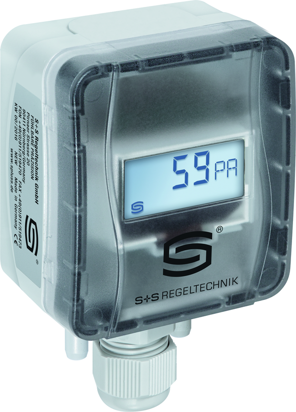 Druck- Differenzdruck- und Volumenstrommessumformer PREMASGARD 2125-SD LCD, mit LCD-Anzeige - S+S Regeltechnik