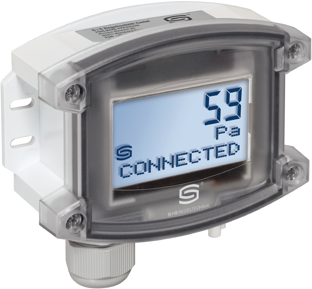 WIRELESS Druck- und Differenzdruckmessumformer PREMASGARD 2327-wModbus LCD, mit LCD-Anzeige - S+S Regeltechnik