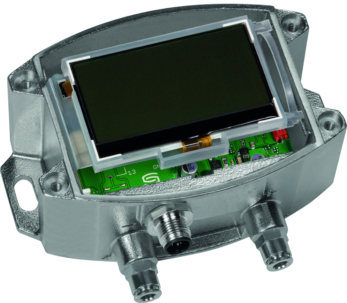 PREMASGARD 7111-I VAQ LCD, mit geöffneter Abdeckung - S+S Regeltechnik