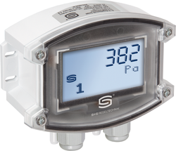 Doppeldrucksensor als Druckmessumformer und Differenzdruckmessumformer PREMASGARD 7245-Modbus LCD, mit LCD-Anzeige - S+S Regeltechnik