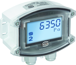 Doppeldrucksensor als Druckmessumformer und Differenzdruckmessumformer PREMASGARD 7247-Modbus LCD, mit LCD-Anzeige - S+S Regeltechnik