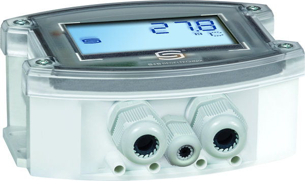 PREMASGARD 7249T-Modbus LCD, Anschlussseite des Geräts - S+S Regeltechnik