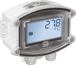 Doppeldrucksensor als Druckmessumformer und Differenzdruckmessumformer PREMASGARD 7245T-Modbus LCD, mit LCD-Anzeige - S+S Regeltechnik